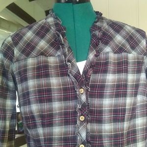 Eddie Bauer Ruffle Flannel